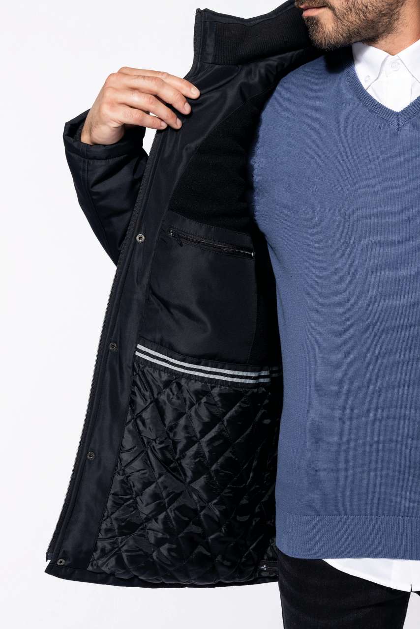PARKA WITH REMOVABLE HOOD - Black - Additional