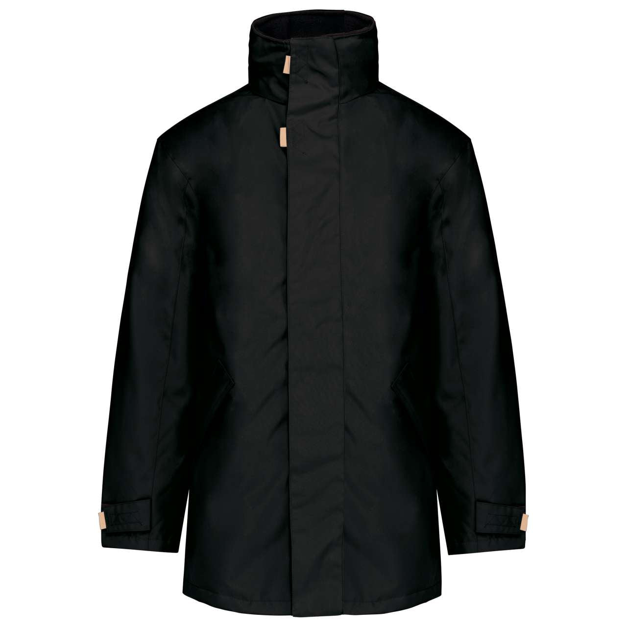 QUILTED PARKA - Black - Main