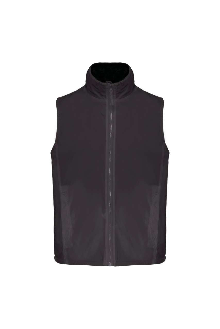RECORD - FLEECE LINED BODYWARMER - Dark Grey/Black - Main