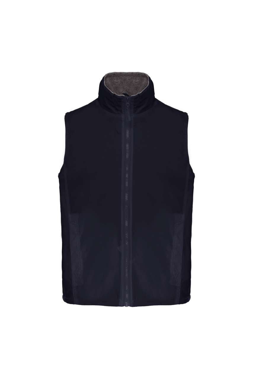 RECORD - FLEECE LINED BODYWARMER - Navy/Grey - Main