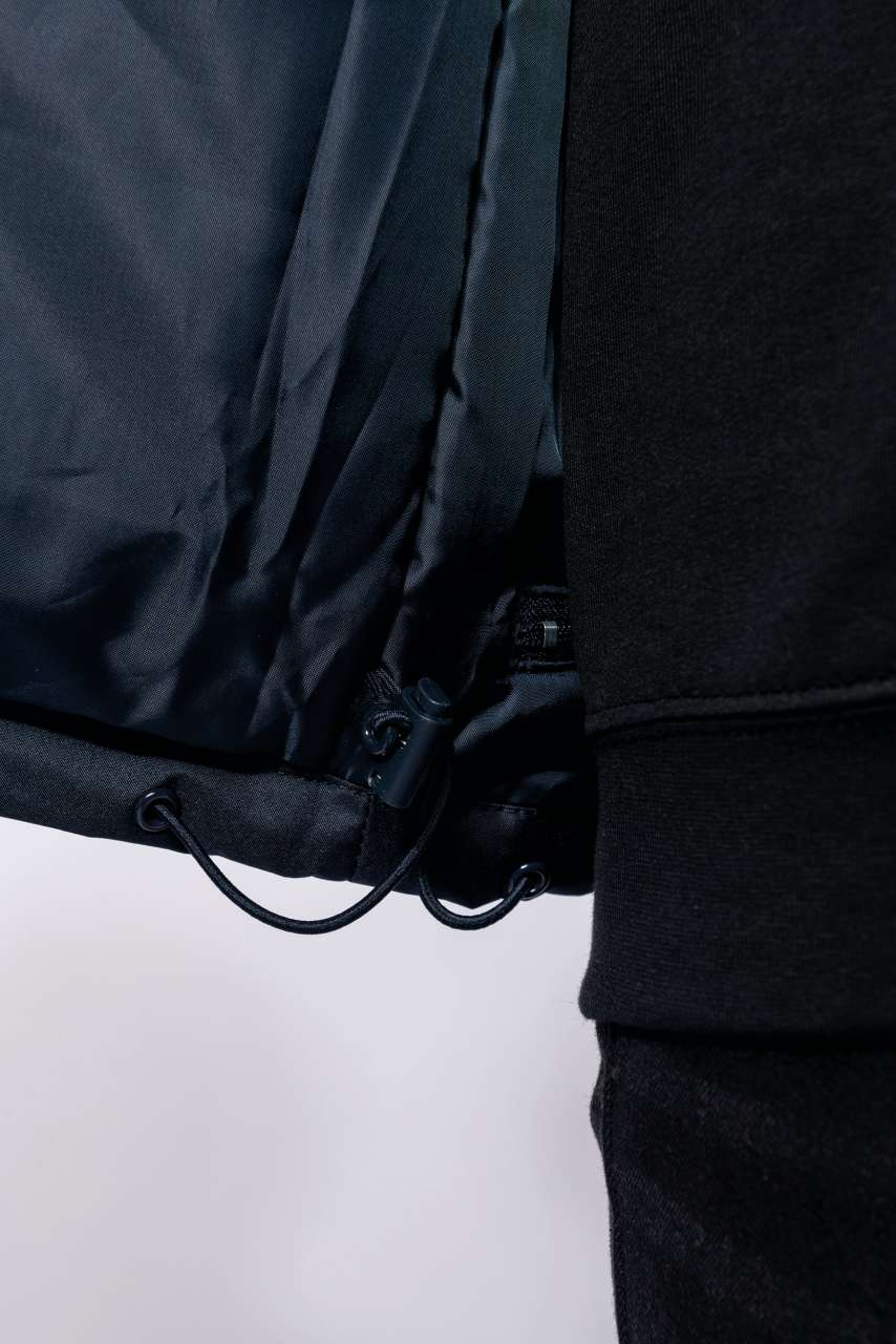 FACTORY - DETACHABLE-SLEEVED BLOUSON JACKET - Black - Additional