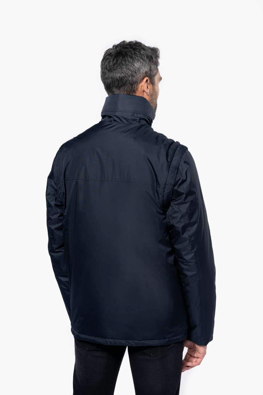 FACTORY - DETACHABLE-SLEEVED BLOUSON JACKET - Navy - Additional