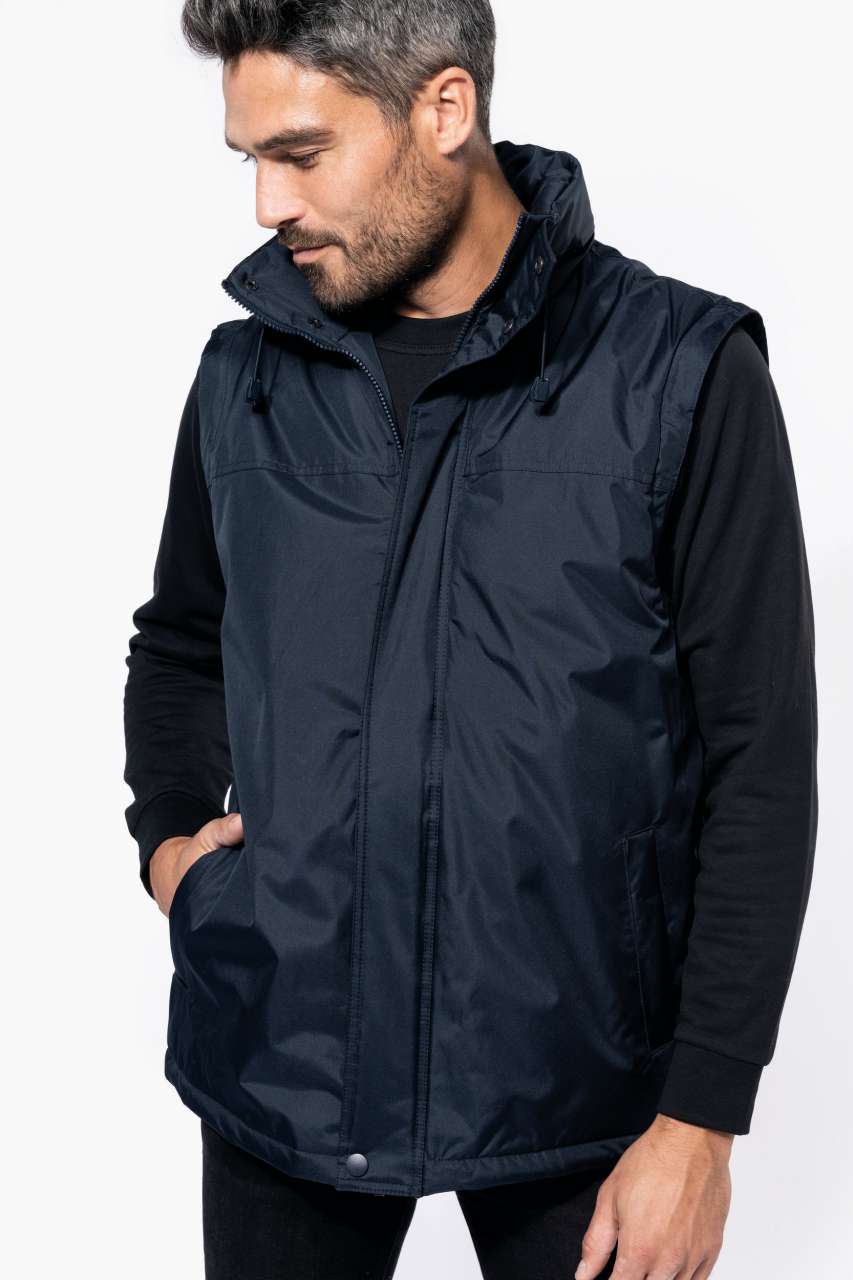 FACTORY - DETACHABLE-SLEEVED BLOUSON JACKET - Navy - Additional
