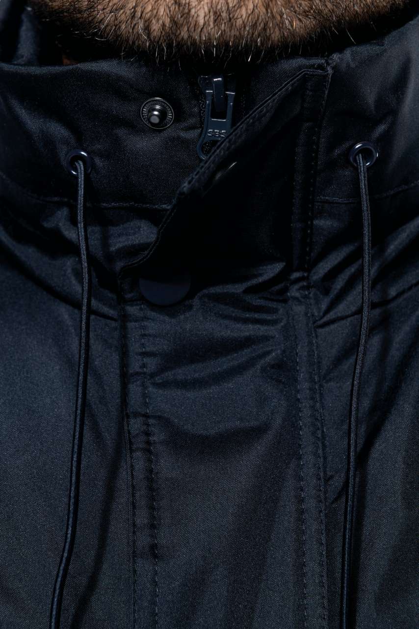 FACTORY - DETACHABLE-SLEEVED BLOUSON JACKET - Black - Additional