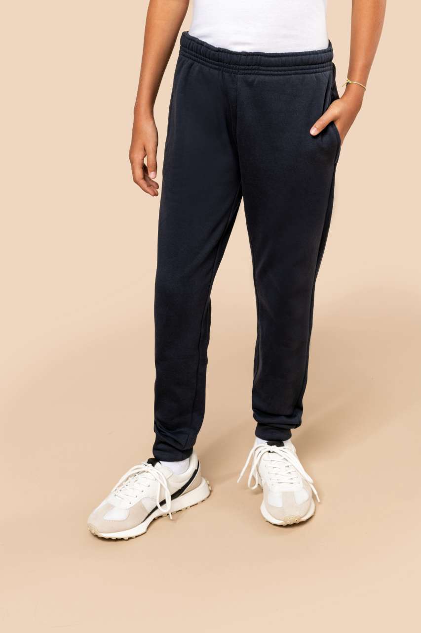 KIDS FLEECE TROUSERS - Black - modelimageurl