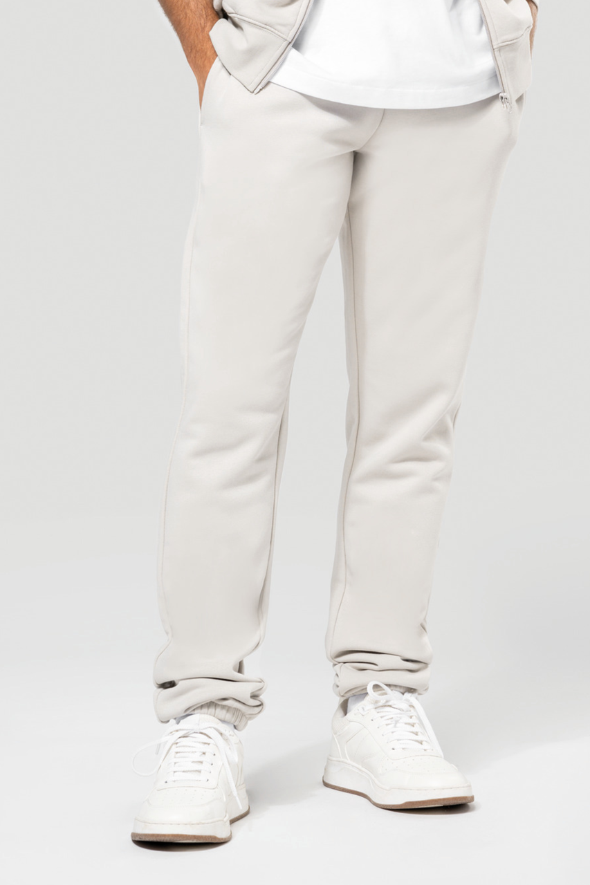 MEN’S ECO-FRIENDLY FLEECE PANTS - Black - modelimageurl