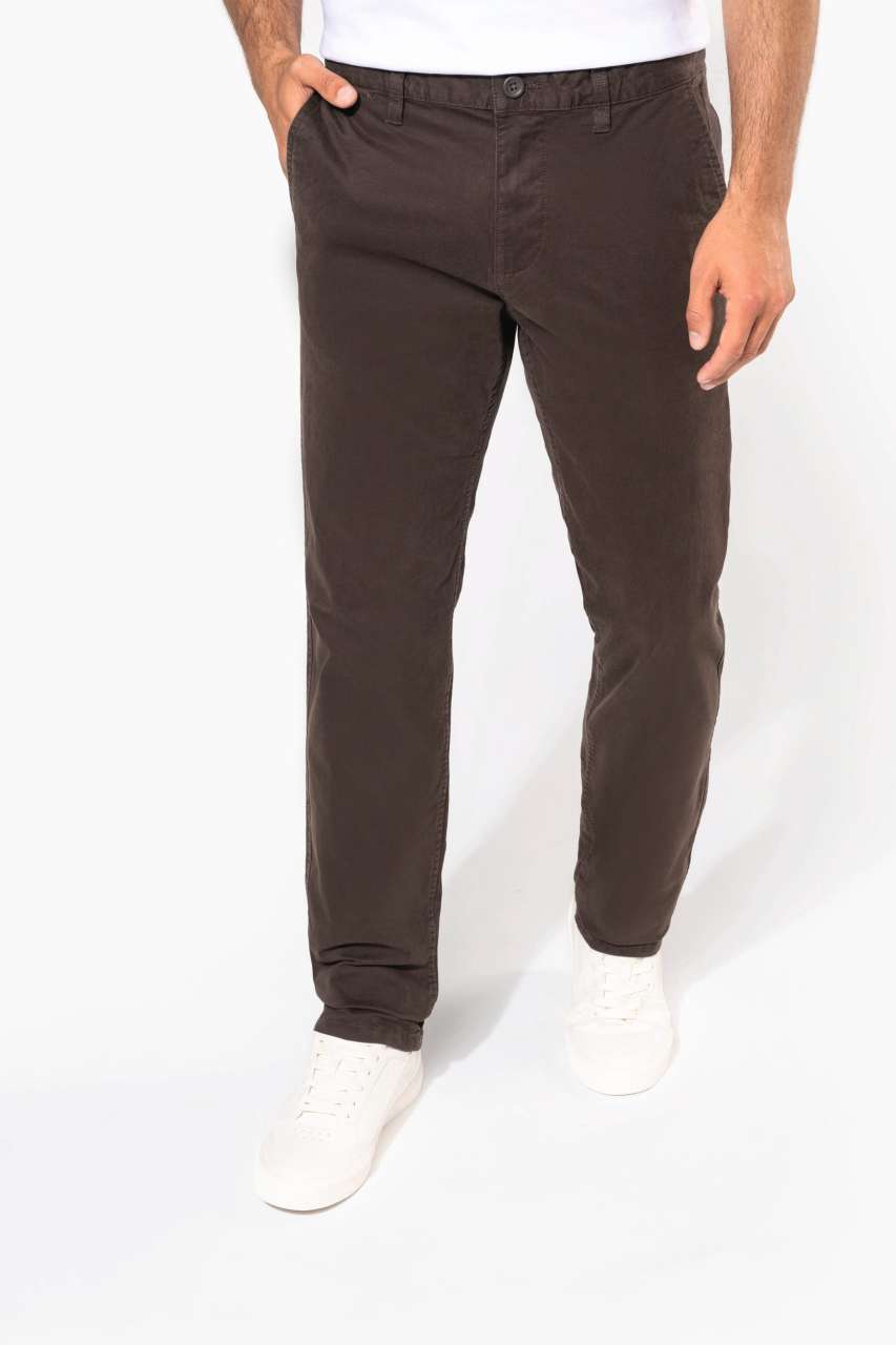 MEN'S CHINO TROUSERS - Beige - modelimageurl