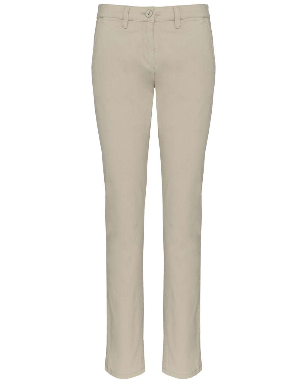 LADIES' CHINO TROUSERS - Beige - colorimageurl