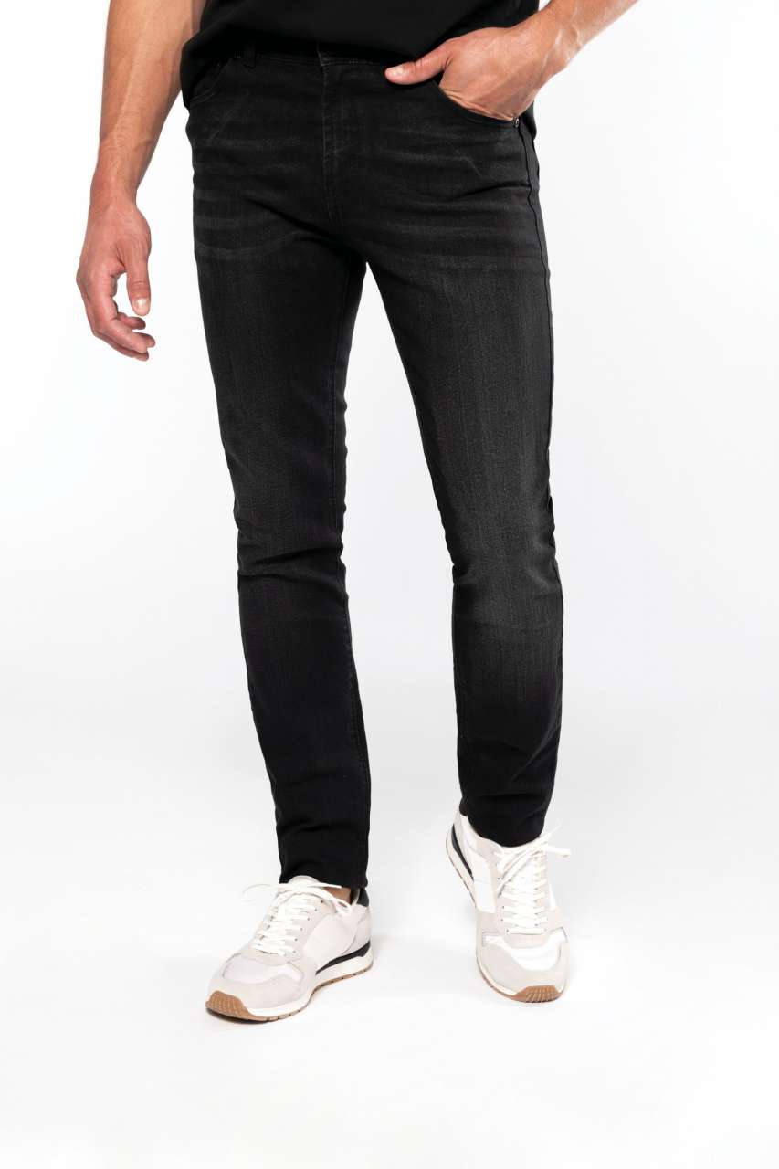 BASIC JEANS - Black Rinse - modelimageurl