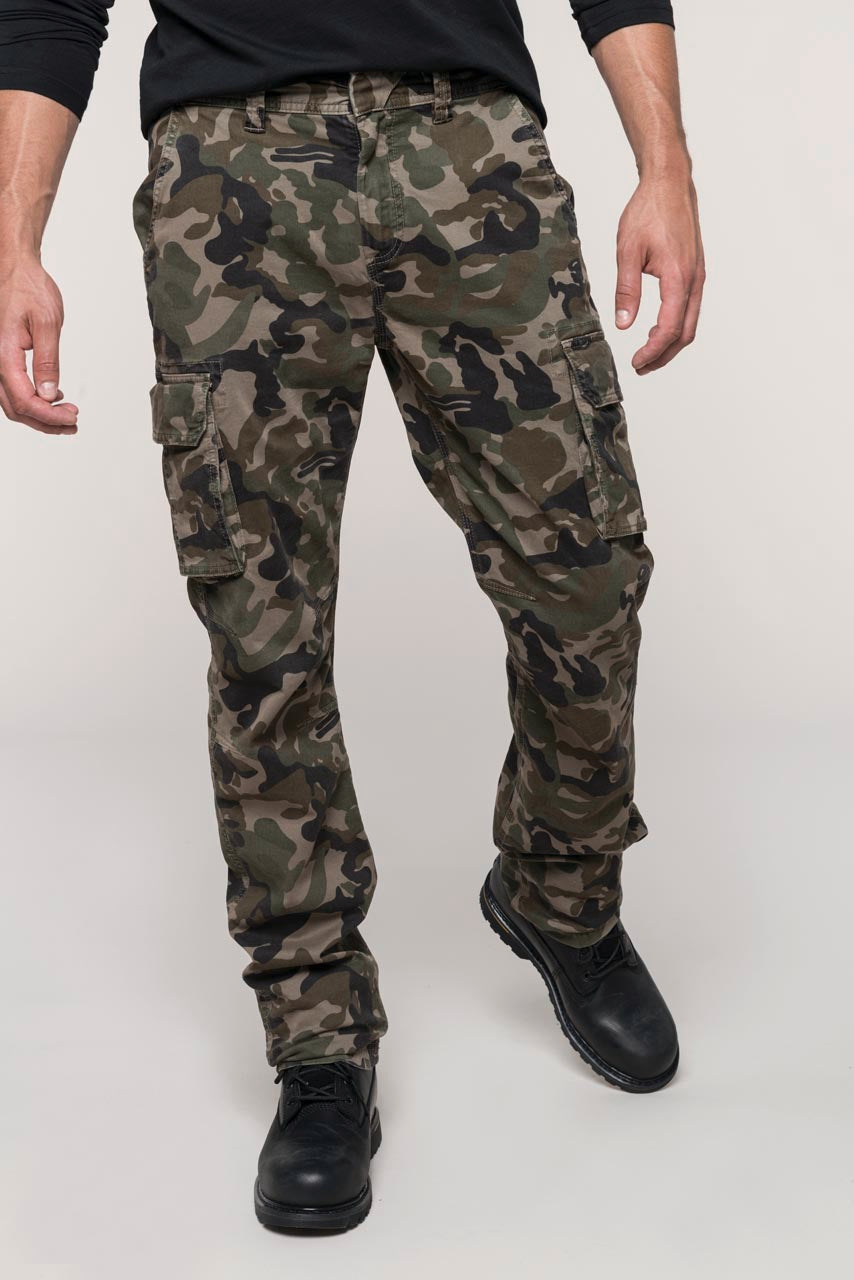 MEN'S MULTIPOCKET TROUSERS - Black - modelimageurl