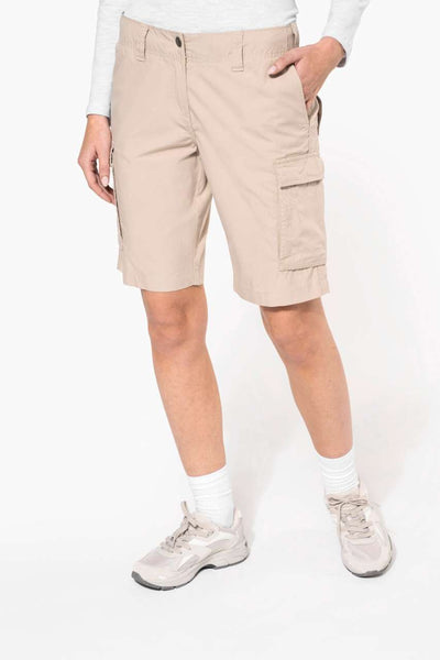 LADIES' LIGHTWEIGHT MULTIPOCKET BERMUDA SHORTS