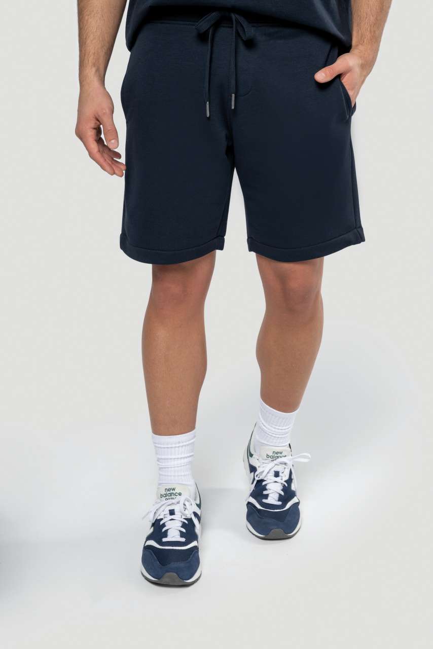 MEN'S ECO-FRIENDLY FRENCH TERRY BERMUDA SHORTS - Oxford Grey - modelimageurl