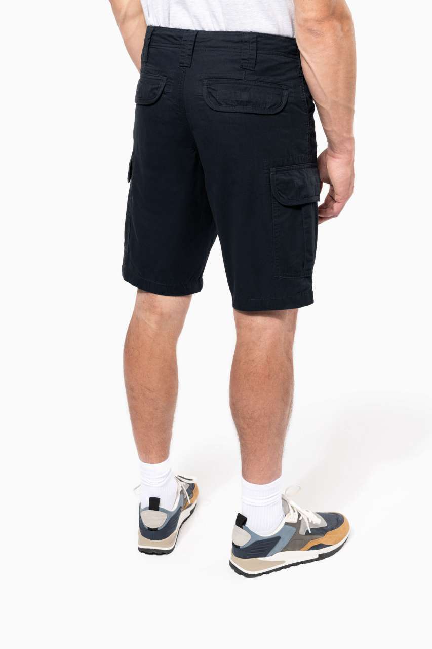 MULTIPOCKET BERMUDA SHORTS - Beige - Additional