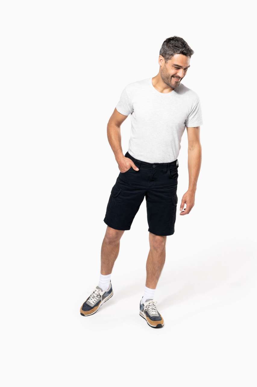 MULTIPOCKET BERMUDA SHORTS - Beige - Additional