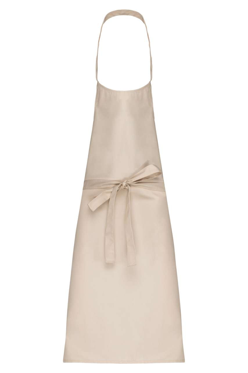 POLYCOTTON APRON WITHOUT POCKET - Angora - colorimageurl