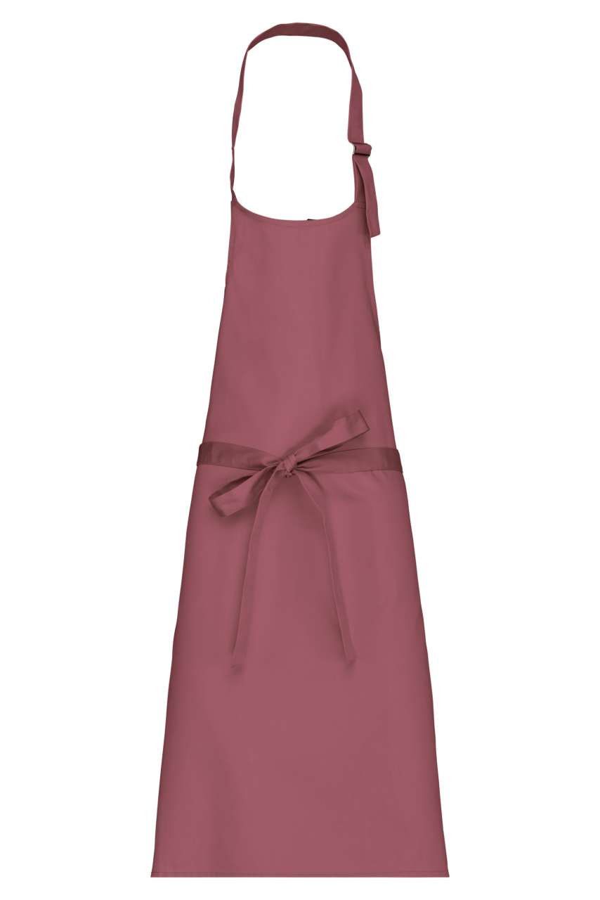POLYCOTTON APRON WITHOUT POCKET - Marsala - colorimageurl