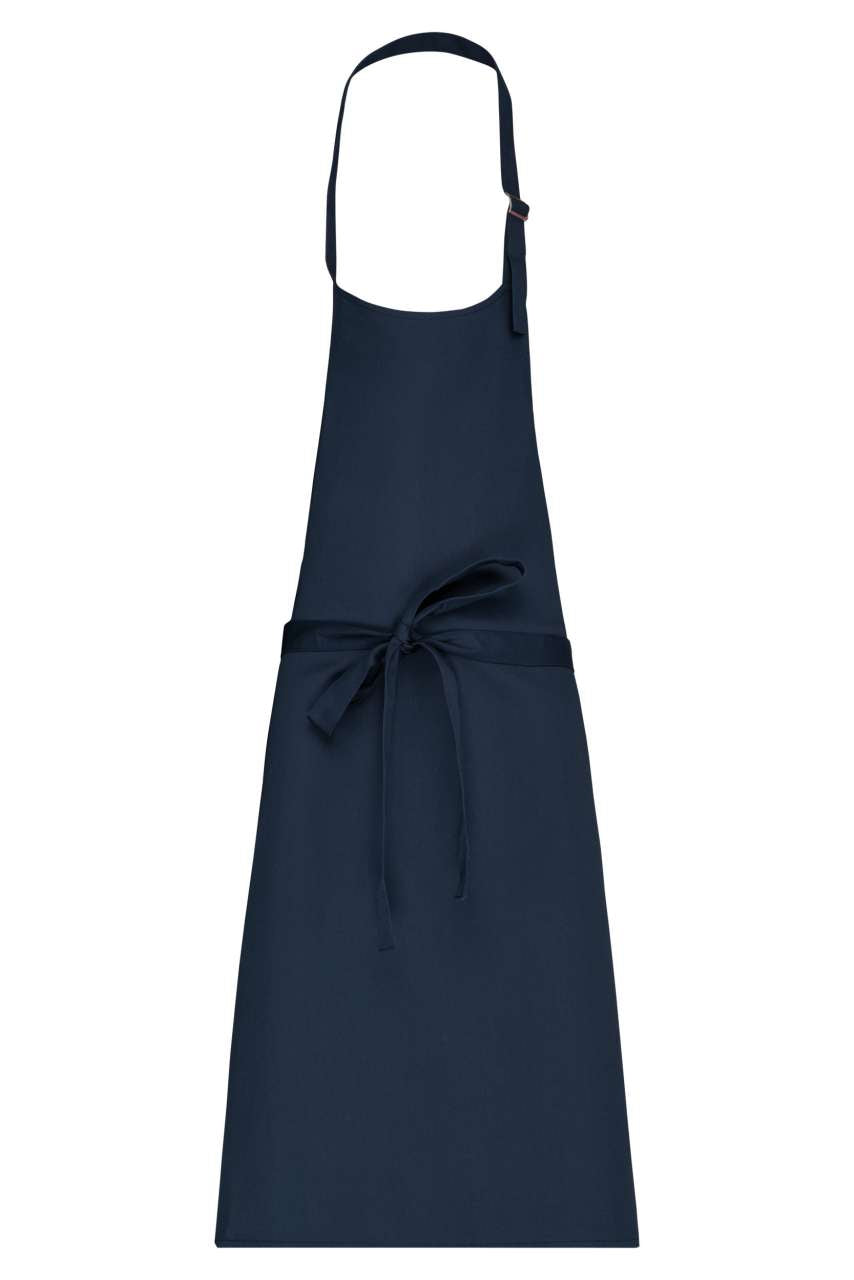 POLYCOTTON APRON WITHOUT POCKET - Navy - colorimageurl
