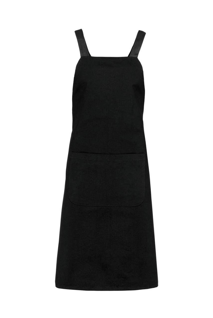 ORGANIC COTTON APRON - Black - colorimageurl