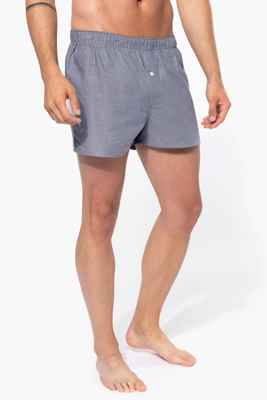 MEN'S BOXER SHORTS - Oxford Silver - modelimageurl