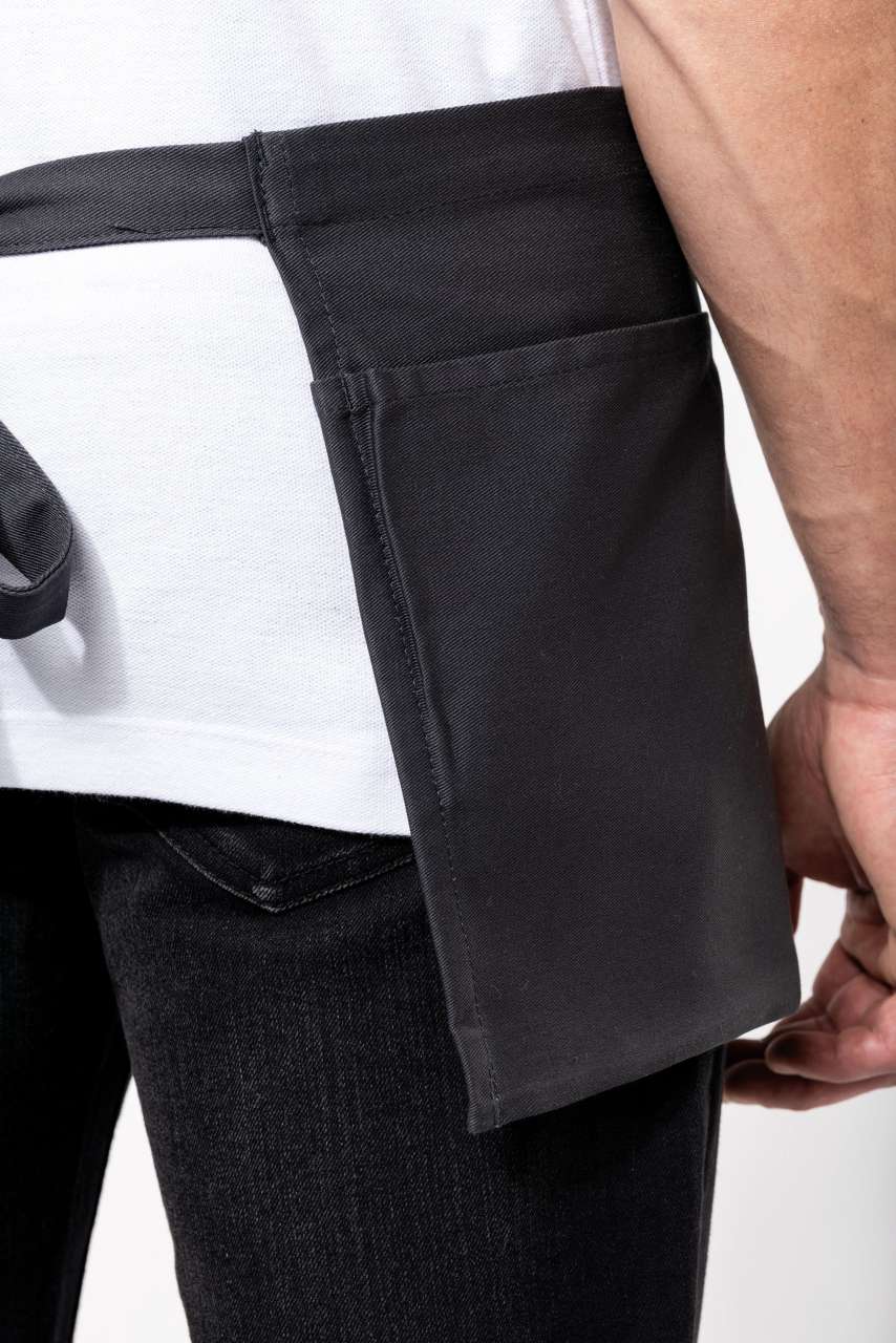 COTTON SHORT APRON - Chocolate - Additional