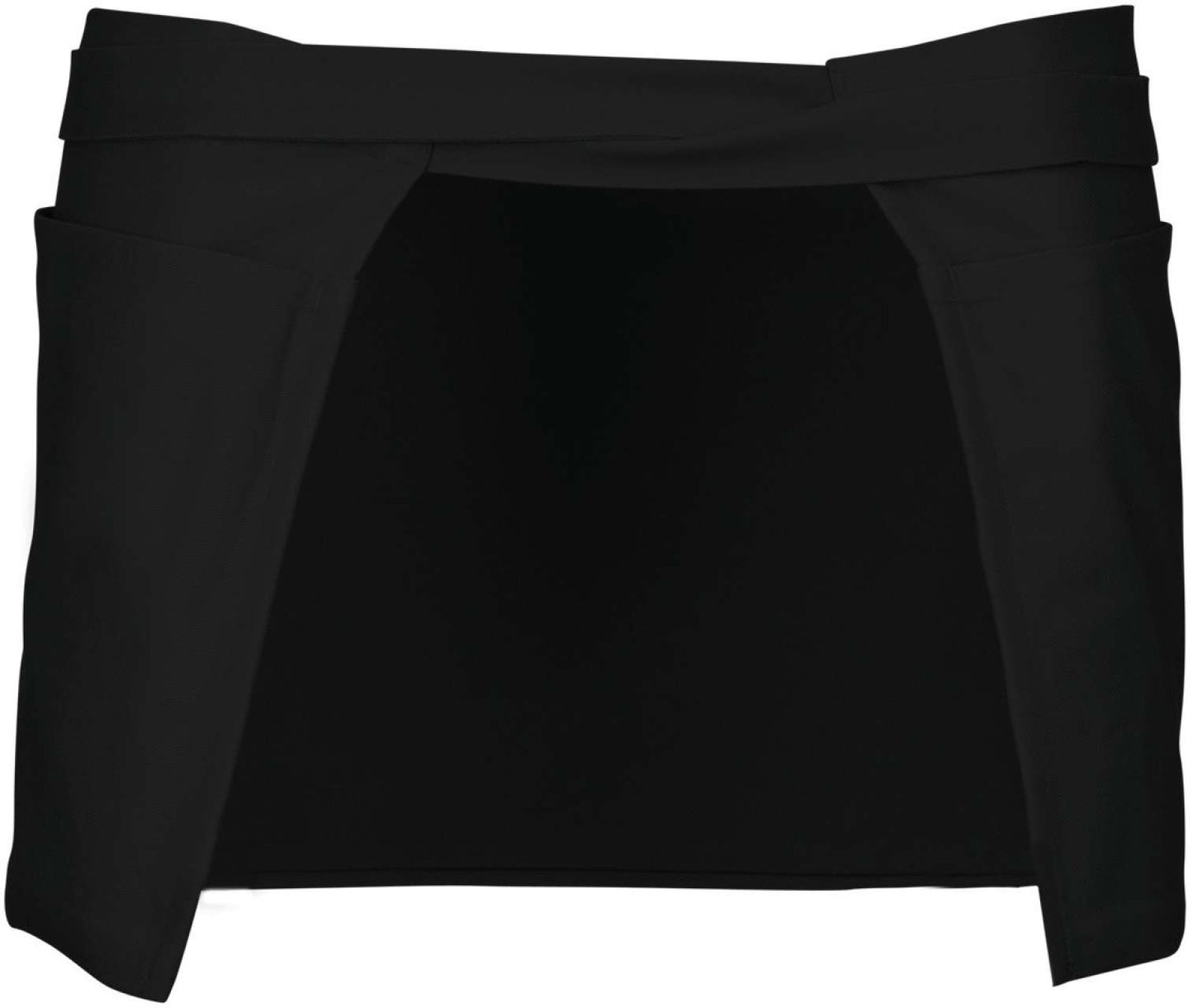 COTTON SHORT APRON - Black - Additional