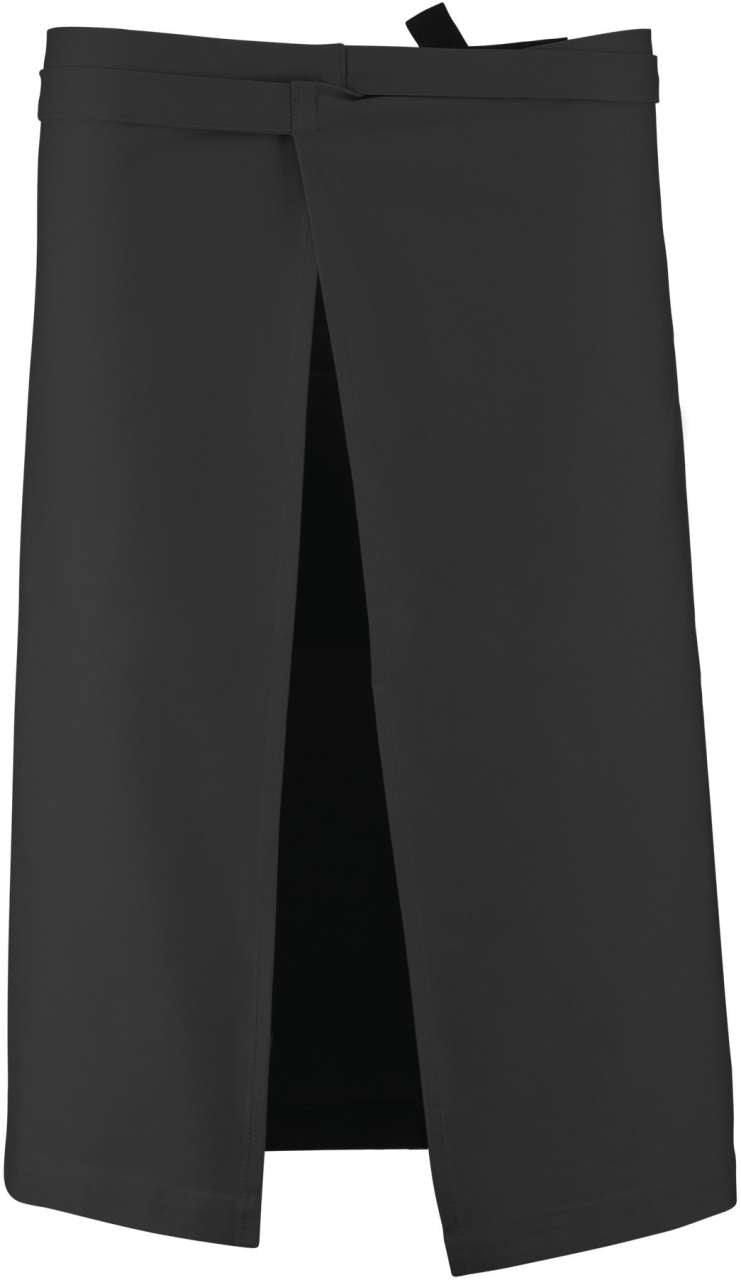 COTTON LONG APRON - Dark Grey - Additional