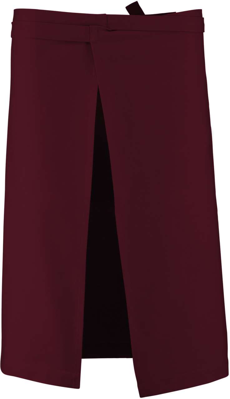 COTTON LONG APRON - Wine - Additional