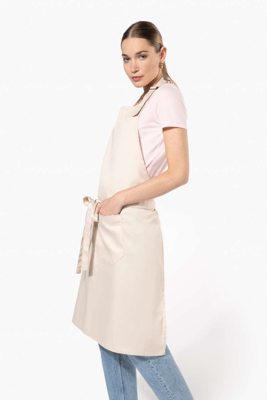 POLYESTER COTTON APRON WITH POCKET - Angora - Additional