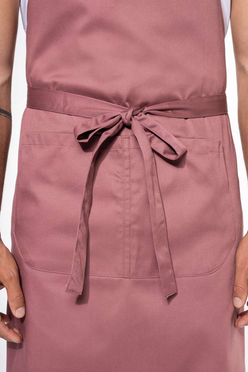 POLYESTER COTTON APRON WITH POCKET - Angora - Additional