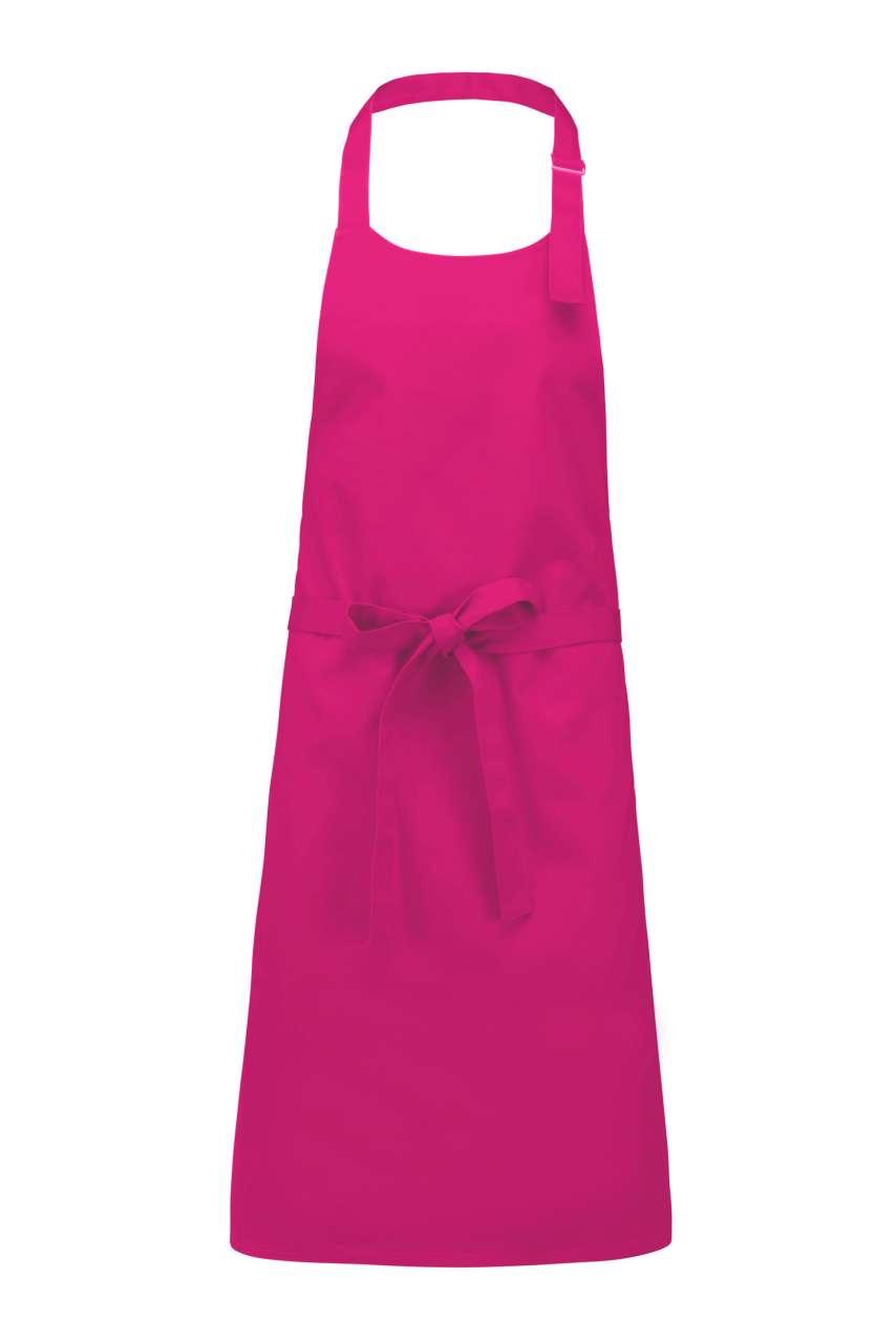 COTTON APRON WITHOUT POCKET - Fuchsia - colorimageurl