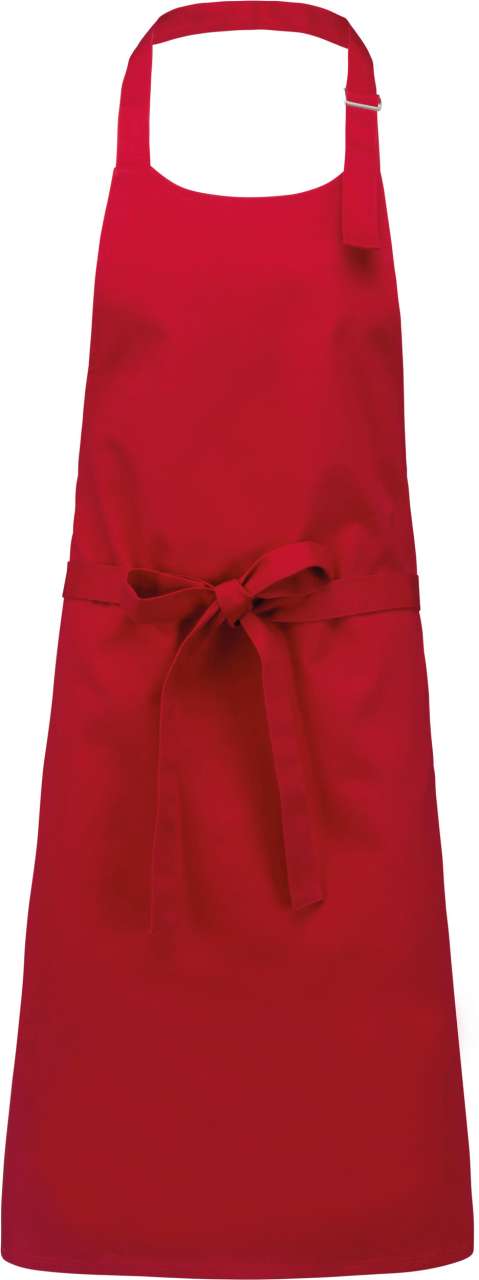 COTTON APRON WITHOUT POCKET - Red - colorimageurl