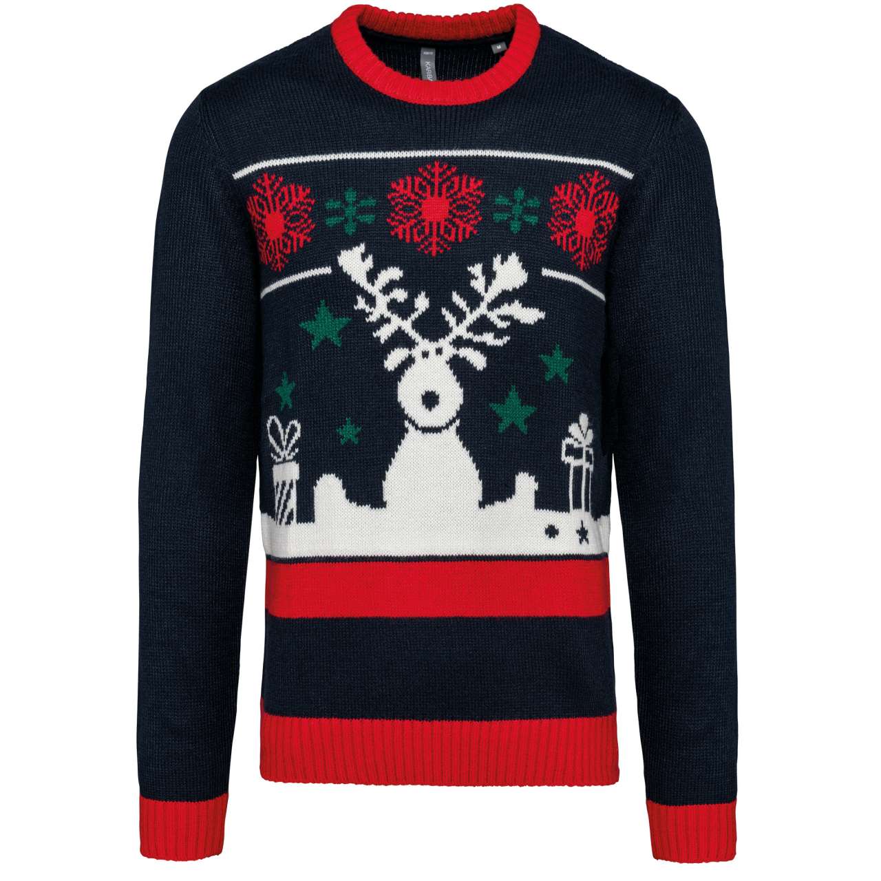 UNISEX CREW NECK CHRISTMAS JUMPER - Night Navy - colorimageurl