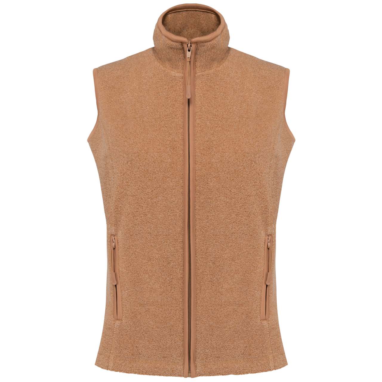 MELODIE - LADIES' MICROFLEECE GILET - Camel Heather - Main