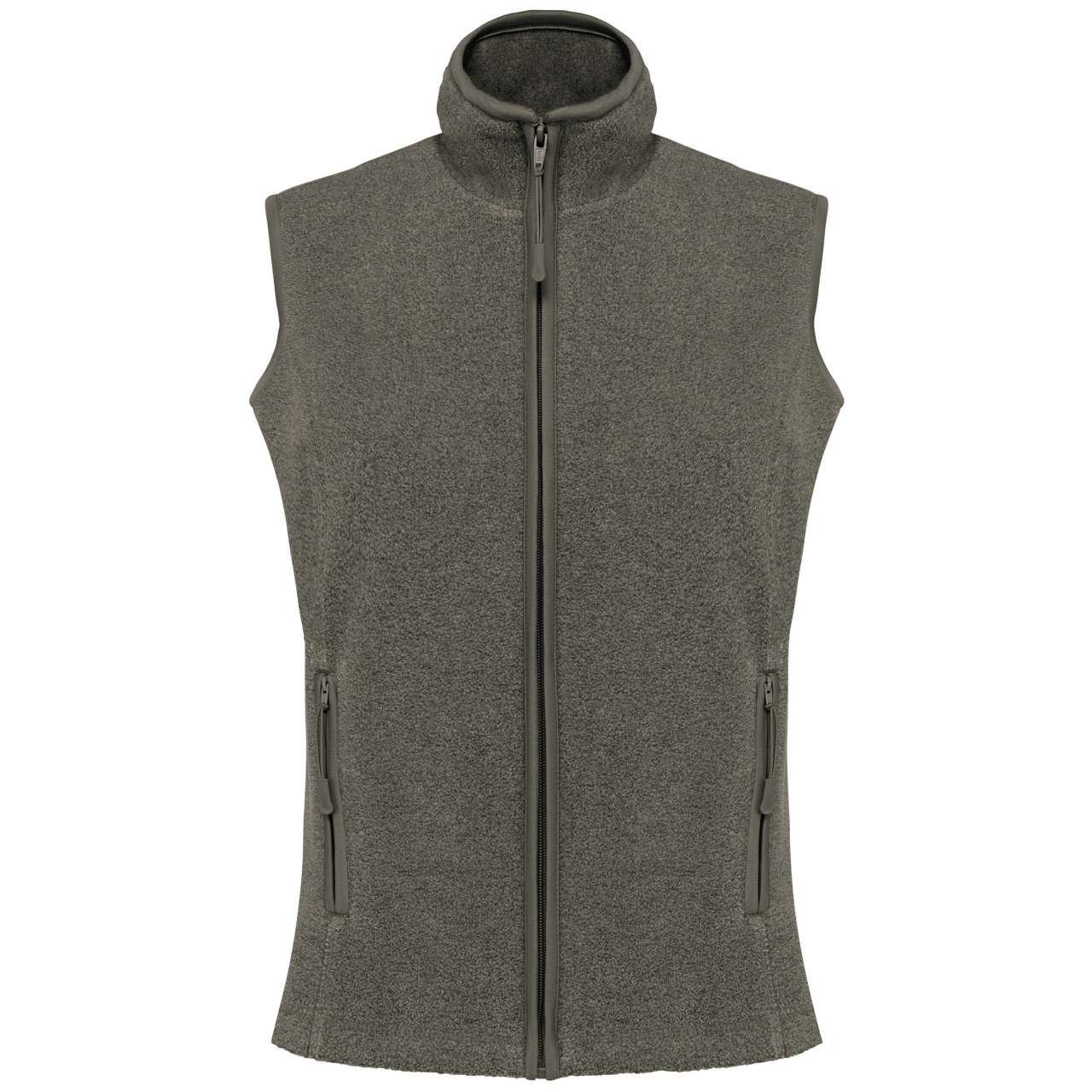 MELODIE - LADIES' MICROFLEECE GILET - Green Marble Heather - Main