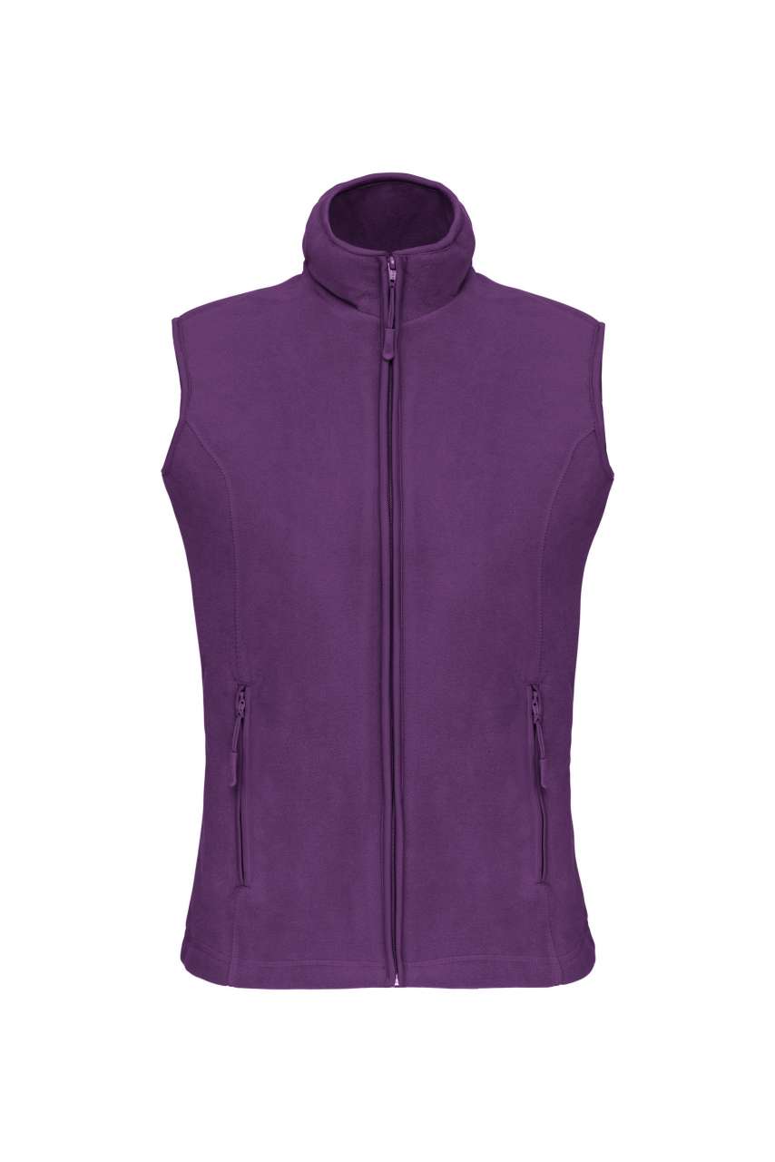 MELODIE - LADIES' MICROFLEECE GILET - Purple - Main