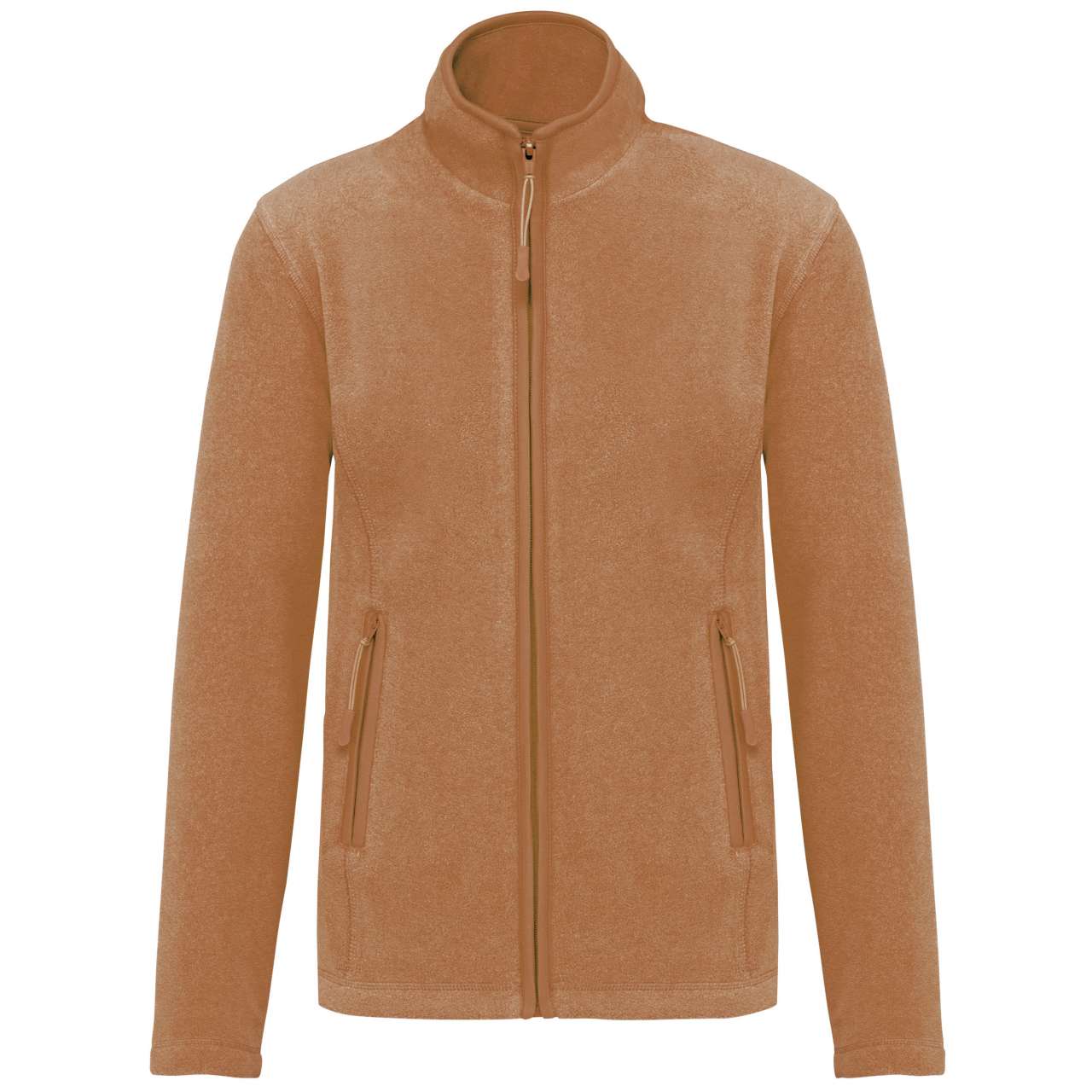 MAUREEN - LADIES' FULL ZIP MICROFLEECE JACKET - Camel Heather - Main