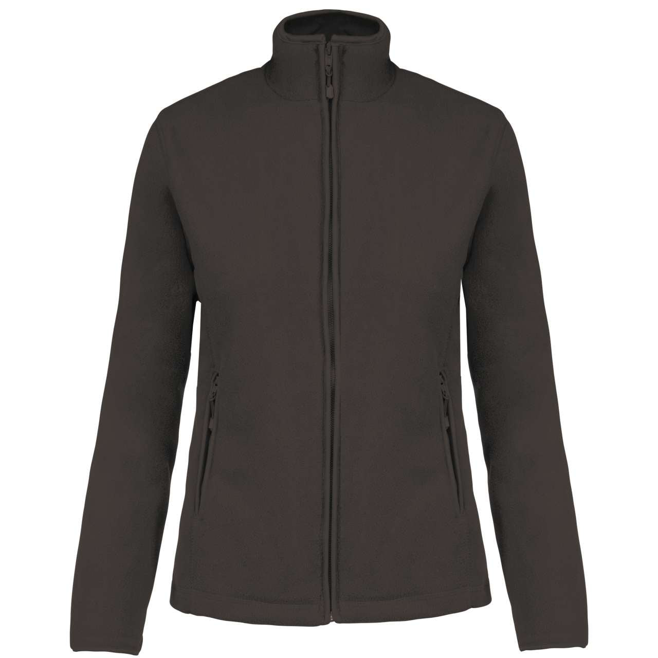 MAUREEN - LADIES' FULL ZIP MICROFLEECE JACKET - Dark Grey - Main