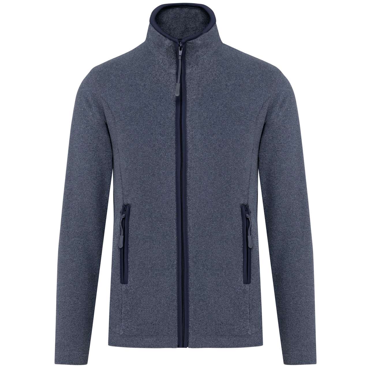 MAUREEN - LADIES' FULL ZIP MICROFLEECE JACKET - French Navy Heather - Main