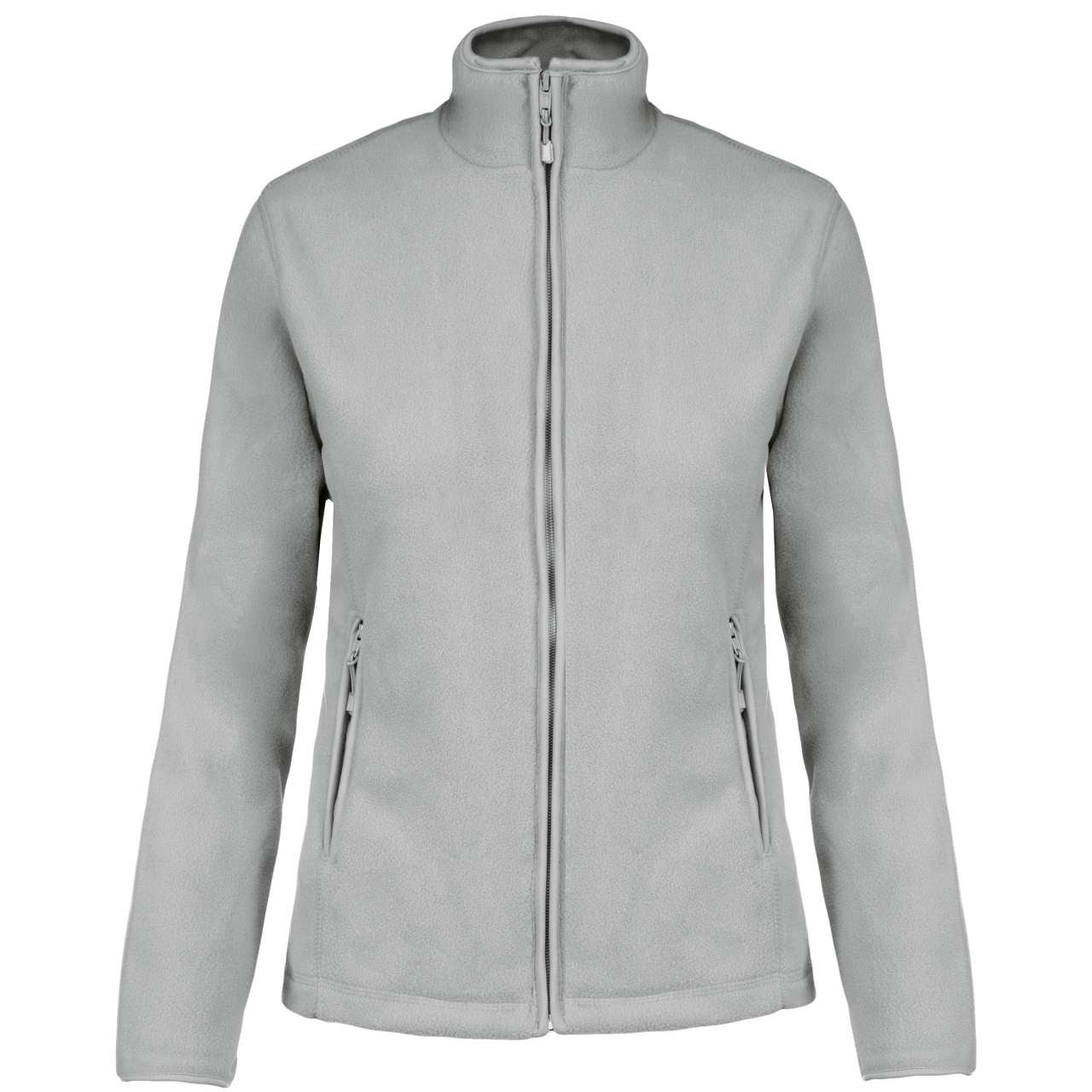 MAUREEN - LADIES' FULL ZIP MICROFLEECE JACKET - Snow Grey - Main