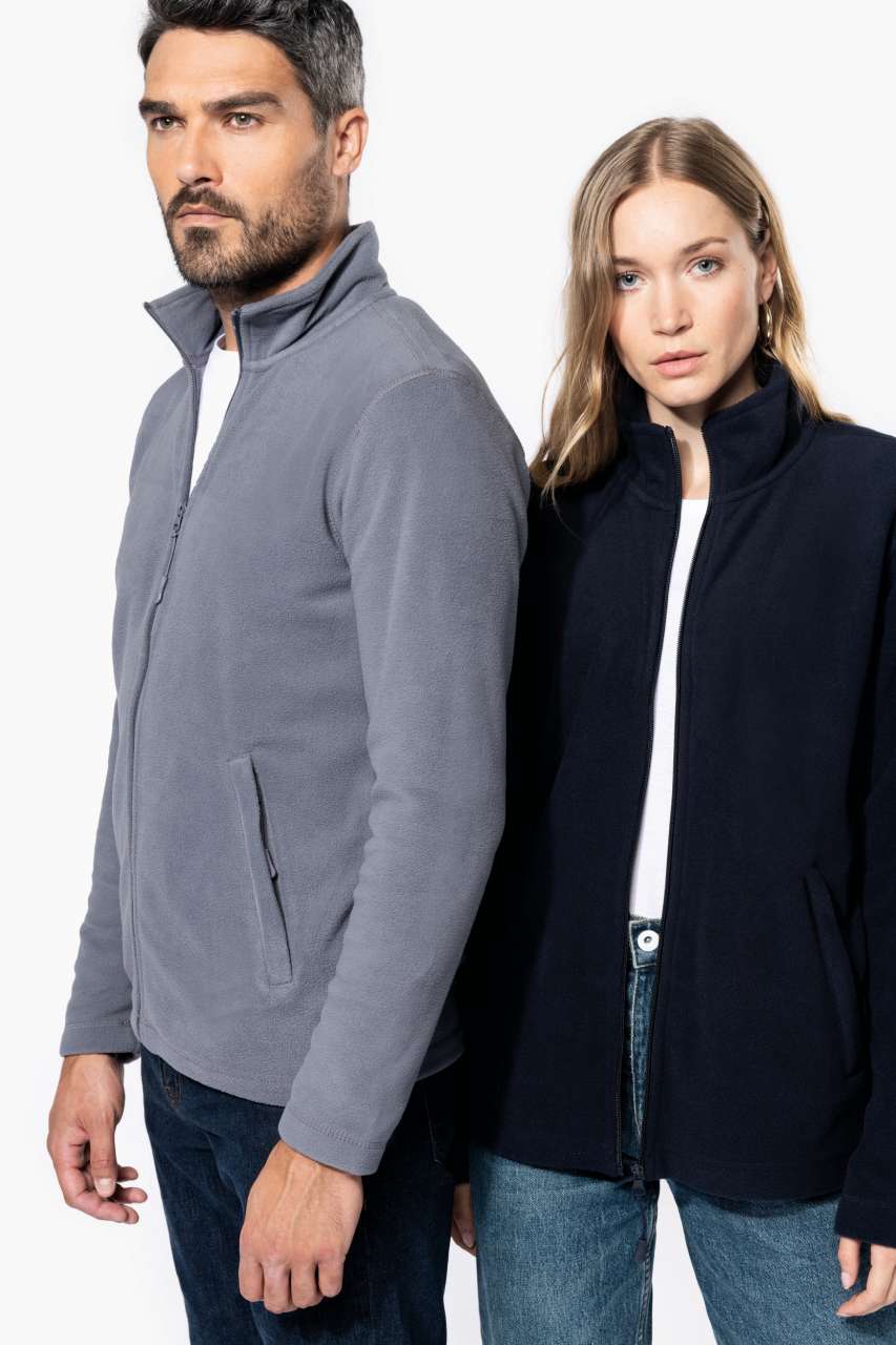 FULL ZIP MICROFLEECE JACKET - Black - Model