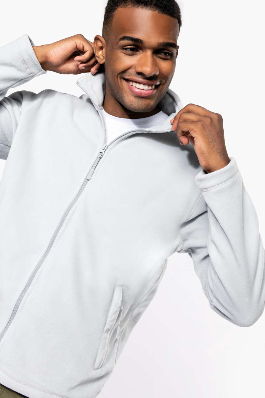 FALCO - FULL ZIP MICROFLEECE JACKET - Ash Heather - Additional