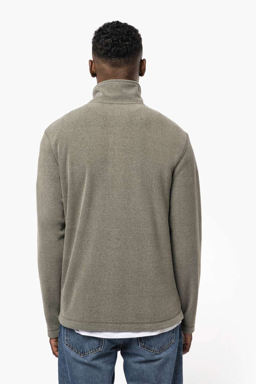 ENZO - ZIP NECK MICROFLEECE JACKET - Beige - Additional