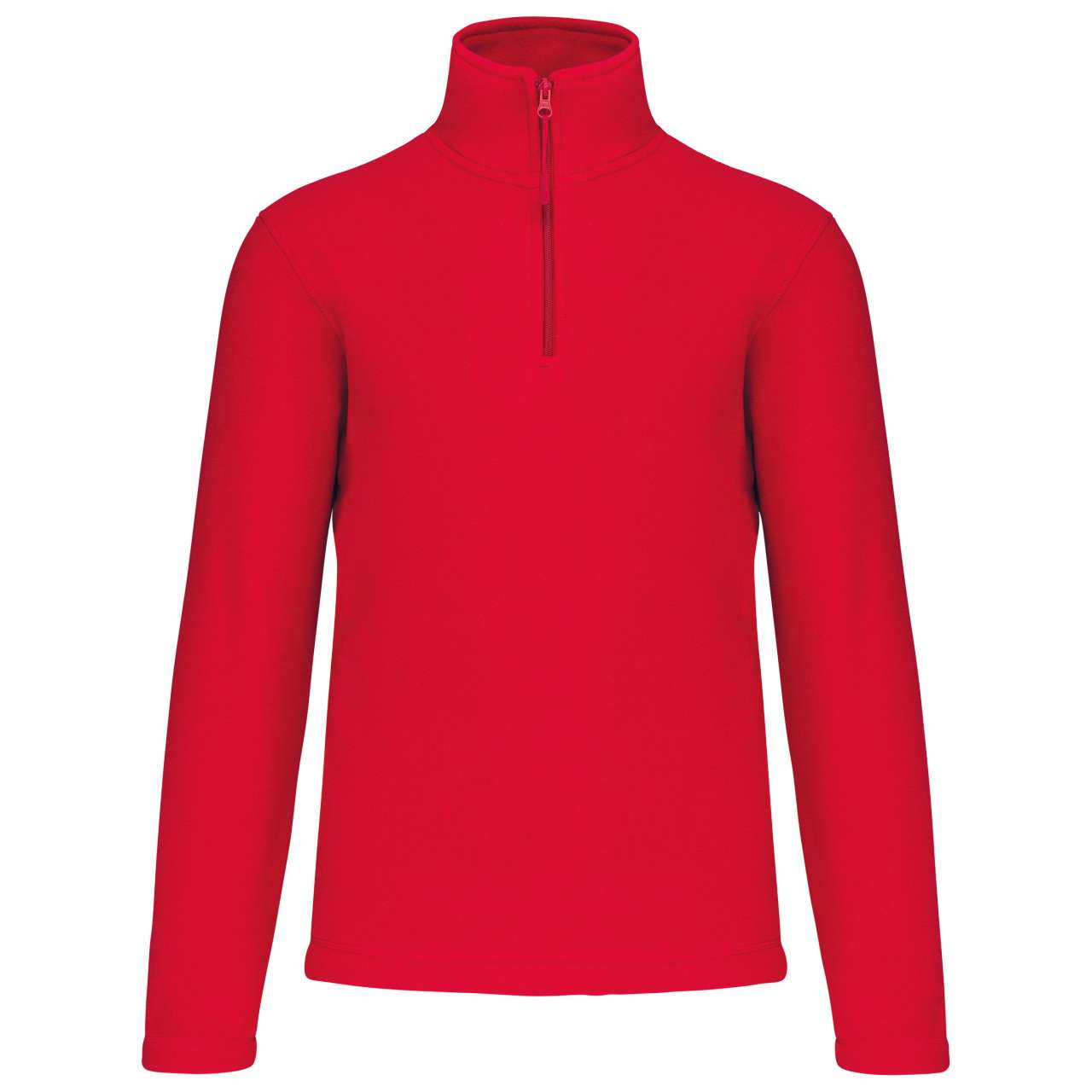 ENZO - ZIP NECK MICROFLEECE JACKET - Red - Main