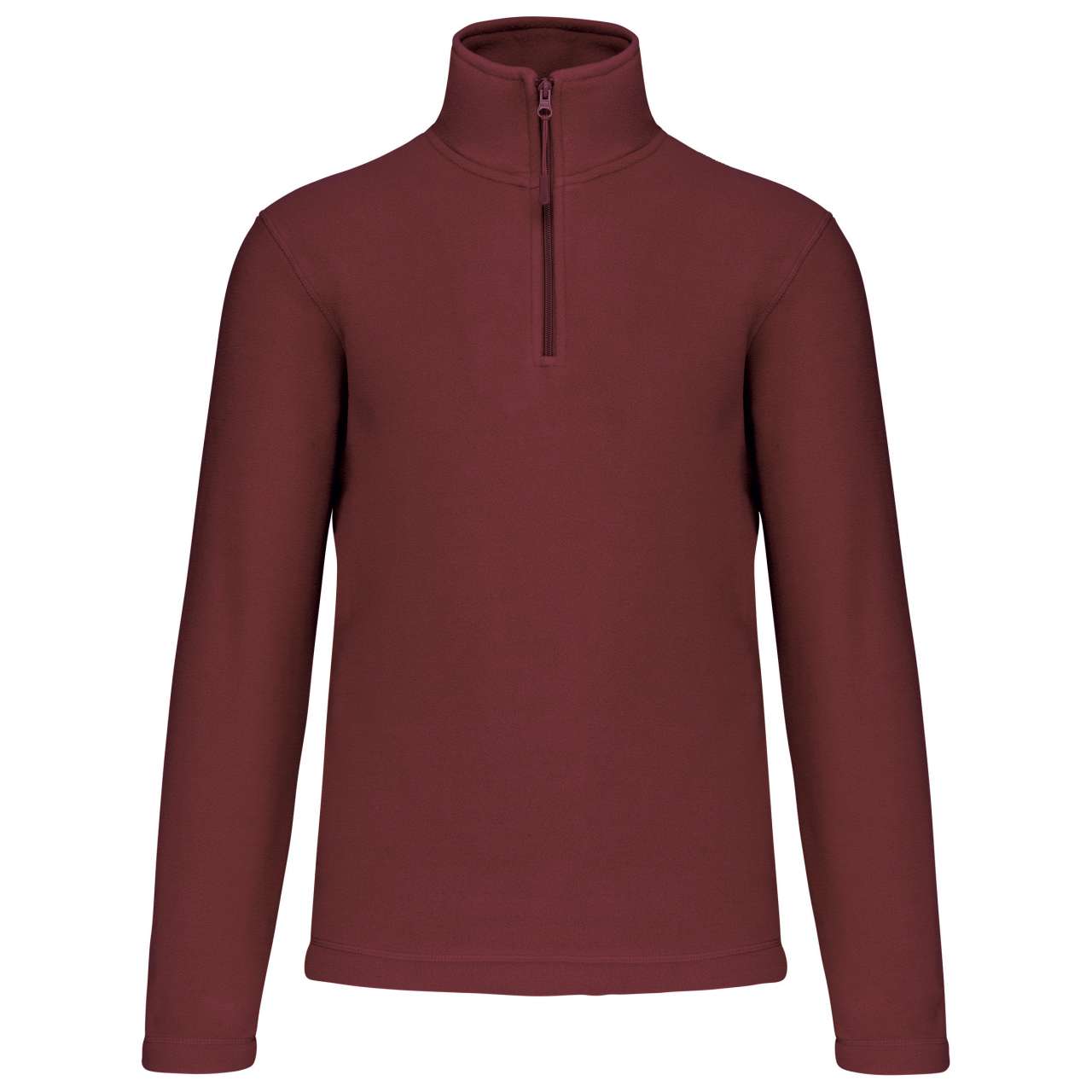 ENZO - ZIP NECK MICROFLEECE JACKET - Wine - Main