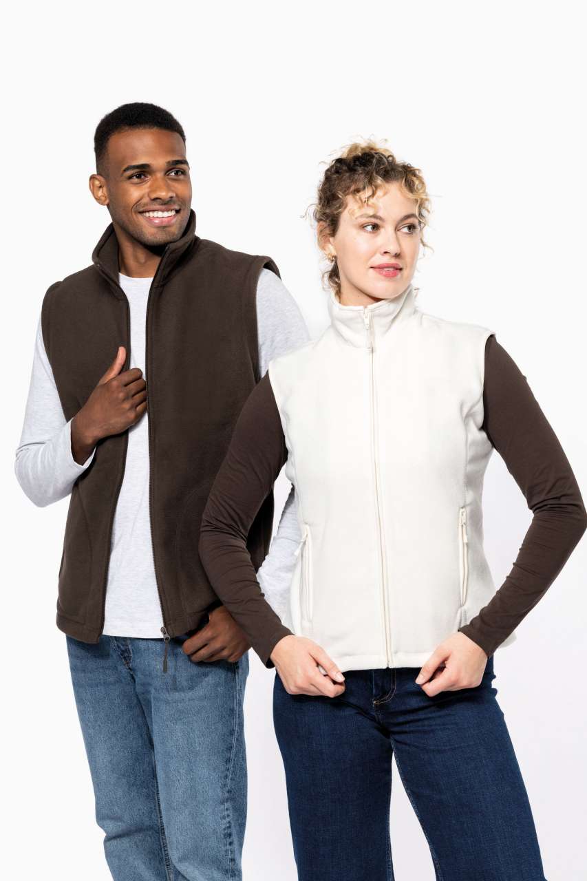 LUCA - MEN'S MICROFLEECE GILET - Chocolate - Additional