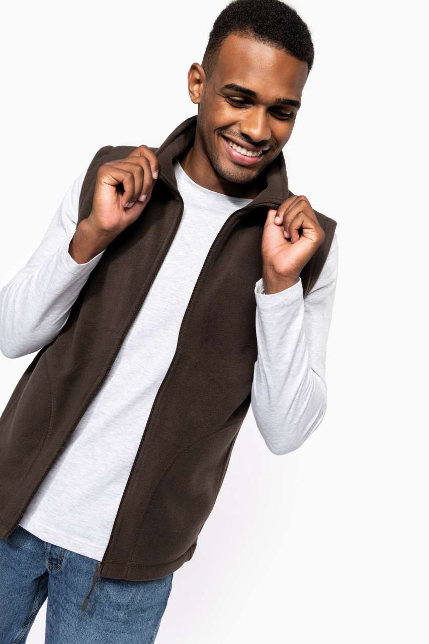 LUCA - MEN'S MICROFLEECE GILET - White - Additional