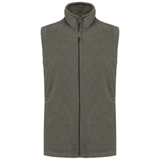 LUCA - MEN'S MICROFLEECE GILET - Green Marble Heather - Main