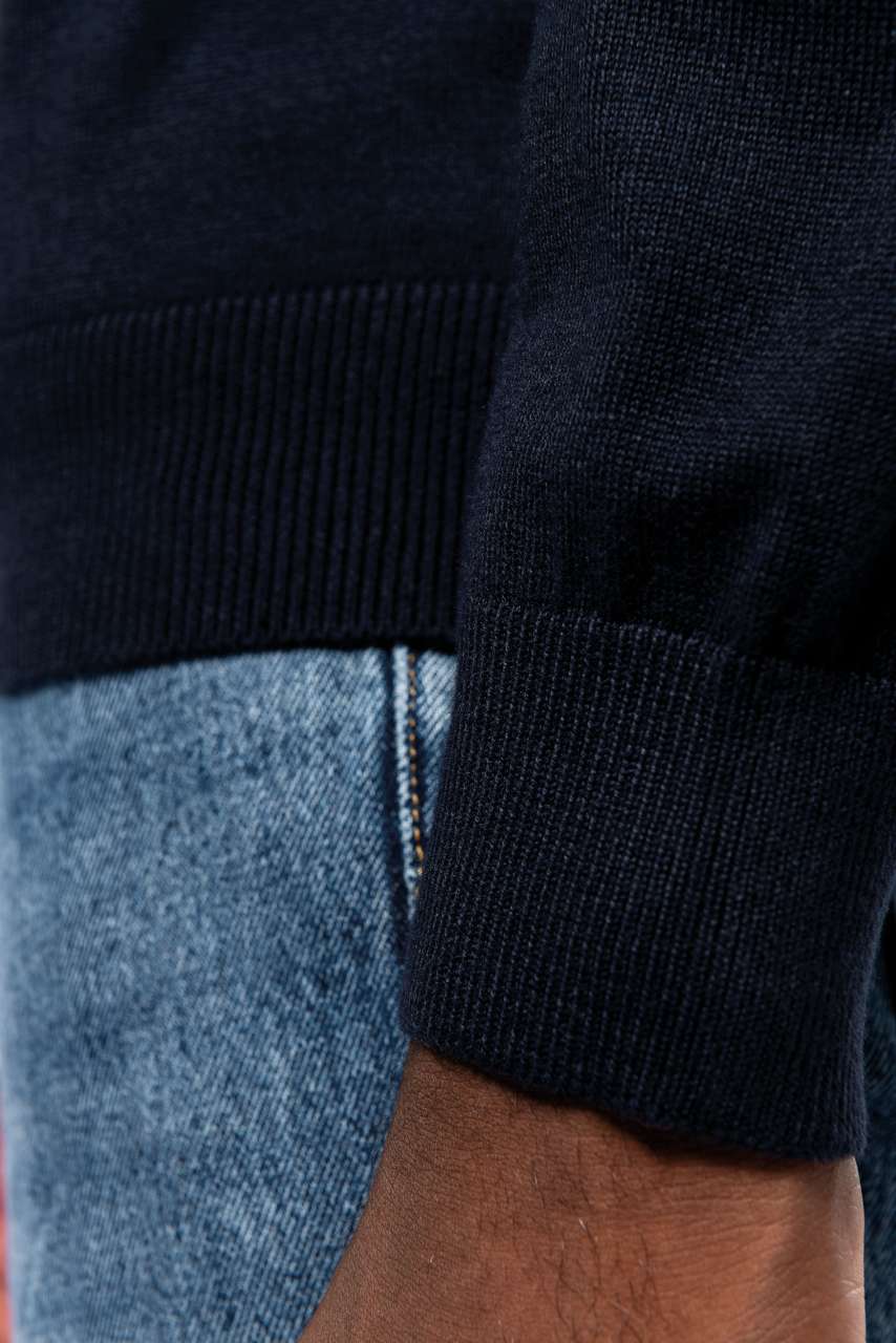 MEN'S FULL ZIP CARDIGAN - Black - Additional