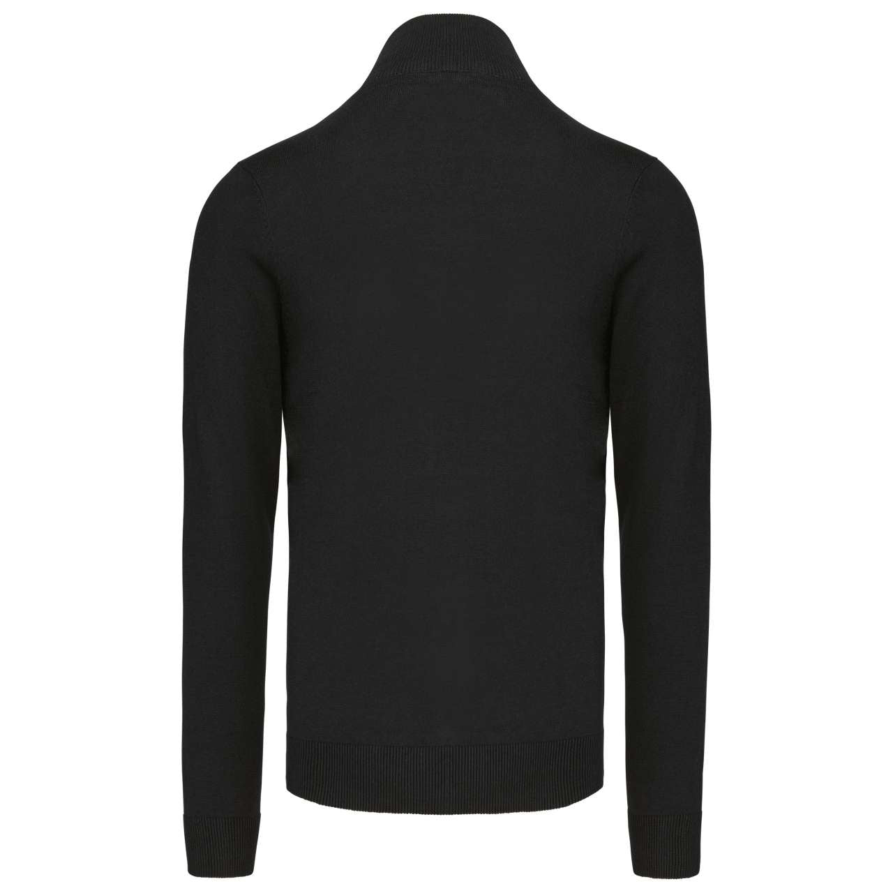 MEN'S FULL ZIP CARDIGAN - Black - Additional