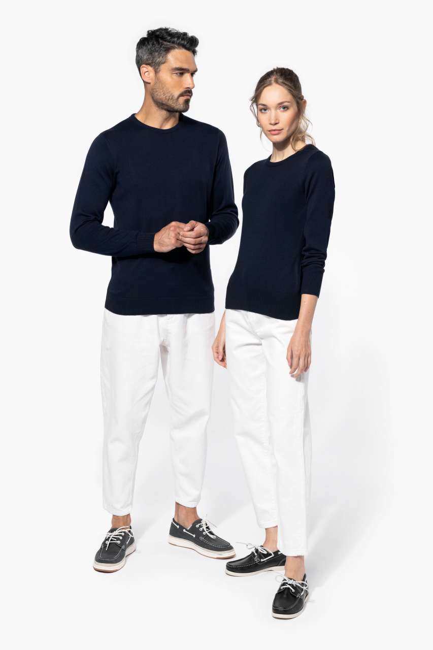 MEN'S CREW NECK JUMPER - Navy - Additional